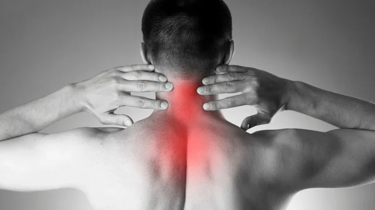 back of neck pain covid